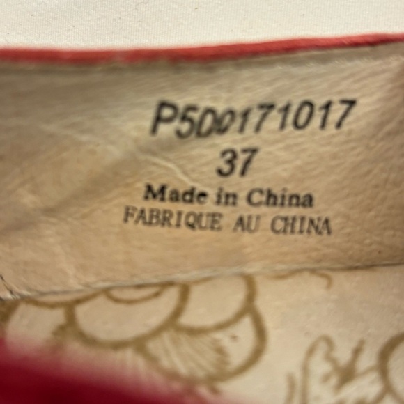 FLY LONDON Sz 37 Slip On Verona Wedges Pump Leather in Red - Picture 5 of 9